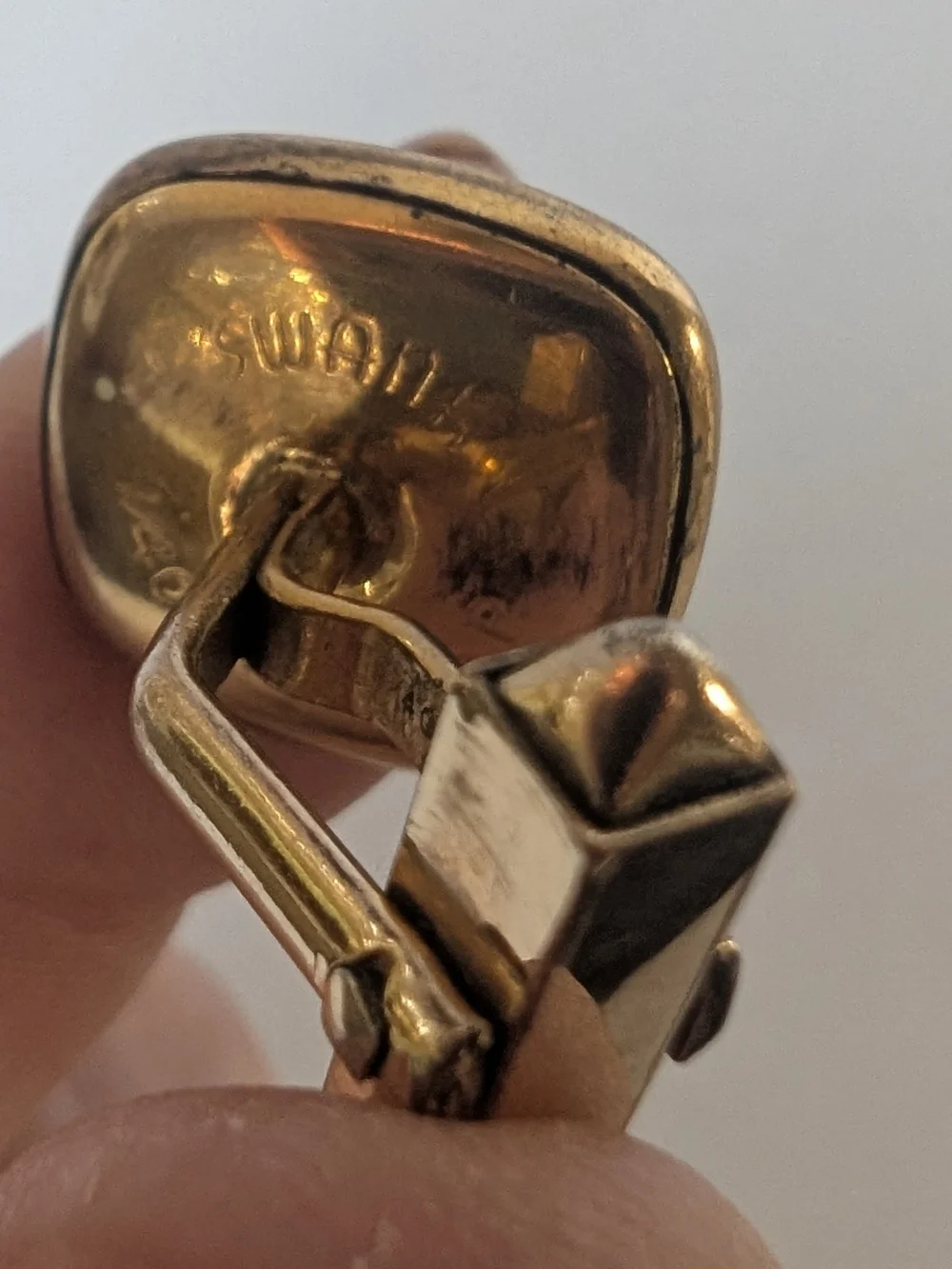 Vintage Swank 1/40 10K RBG Set Of Cufflinks With 3 Matching Tie Tacks
